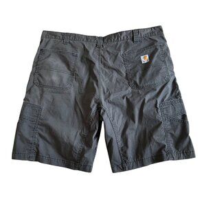 Carhartt Mens Sz 44 Relaxed Fit Cargo Shorts Gray With Multiple Pockets